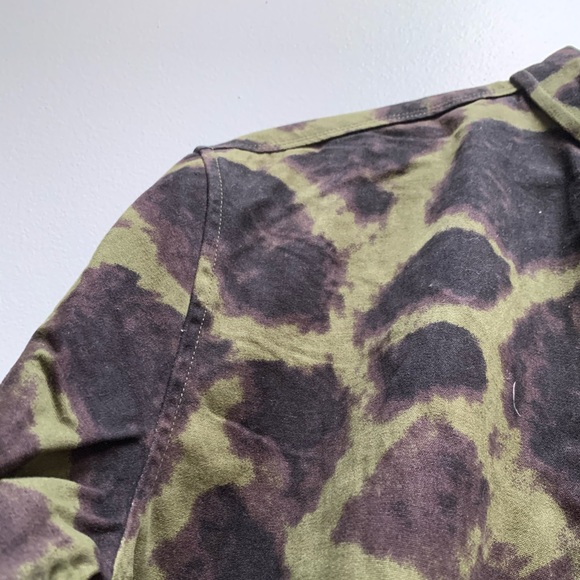 Black Scale Blotch Camo Dress Shirt Men’s S - Picture 6 of 6